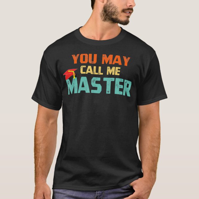 Du kannst mich Master T Shirt Master Master Degree (Vorderseite)