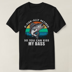 Du kannst mir das Bass-Funny-Fischen küssen T-Shirt