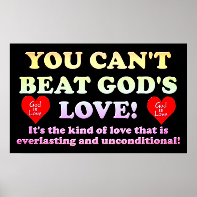 Du kannst nicht Gottes Liebe schlagen! Poster (Vorne)