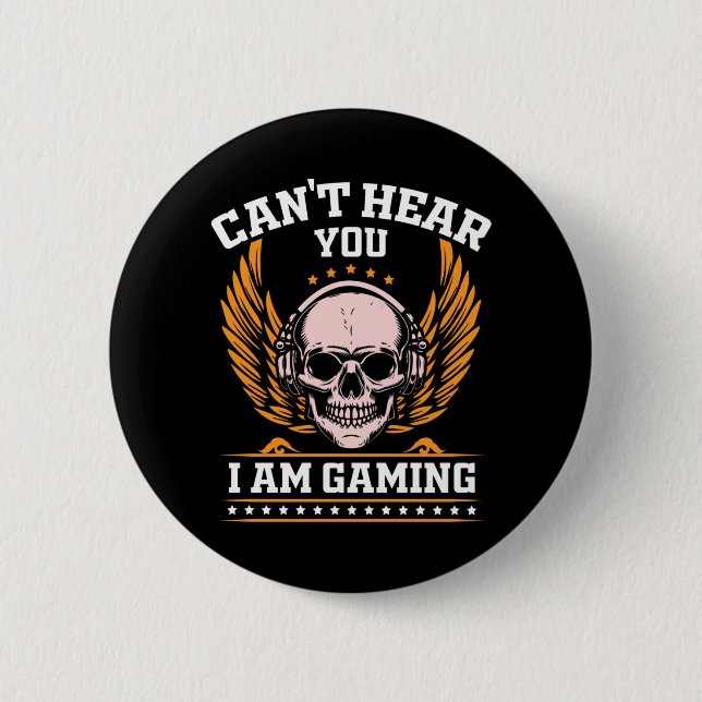 Du kannst nicht hören, dass ich spiele button (Vorderseite)