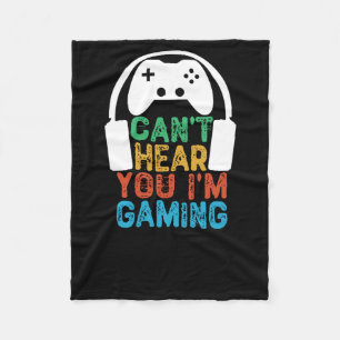 Du kannst nicht hören, dass ich spiele fleecedecke
