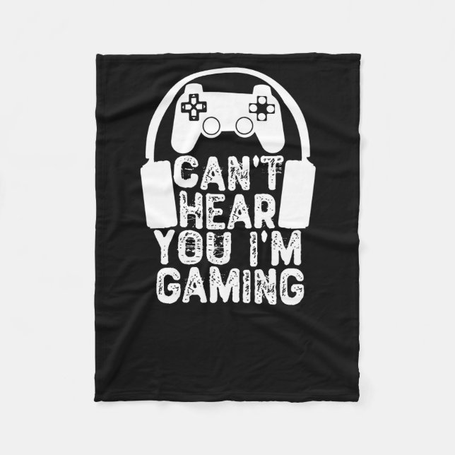 Du kannst nicht hören, dass ich spiele fleecedecke (Vorderseite)