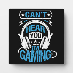 Du kannst nicht hören, ich spiele - Funny Gamer Fotoplatte
