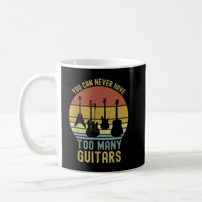 Du kannst nie zu viele Gitarren haben 1 Kaffeetasse (Links)