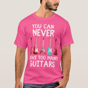 Du kannst nie zu viele Gitarren Shirt lustige Mu h