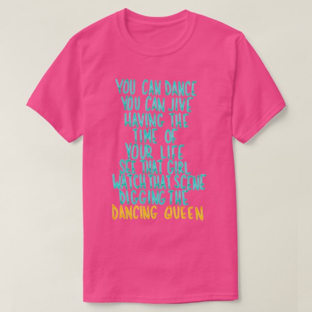 Du kannst tanzen, du kannst Jive T-Shirt (Design vorne)