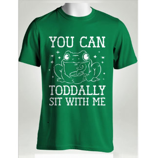 Du Kannst Total Mit Mir Sitzen - Süße Frosch-Punze T-Shirt