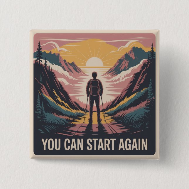 Du kannst von vorne beginnen button (Vorderseite)