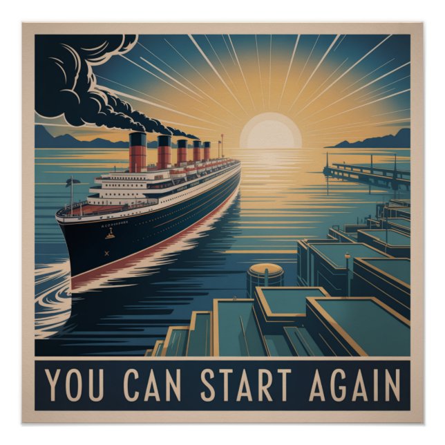 Du kannst von vorne beginnen poster (Vorderseite)