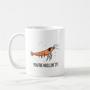 Du killst es Krillin Es ist lustig Krill Wortspiel Kaffeetasse