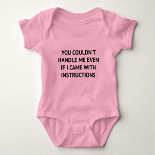 Du konntest mir nicht helfen baby strampler