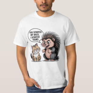 Du kratzt mir den Rücken Cute Lustiges T-Shirt Ges