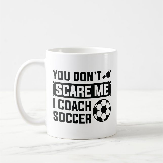 Du kümmerst dich nicht darum, dass ich Fußball tra Kaffeetasse (Links)