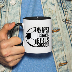 Du kümmerst mich nicht darum, dass ich Girls Socce Zweifarbige Tasse