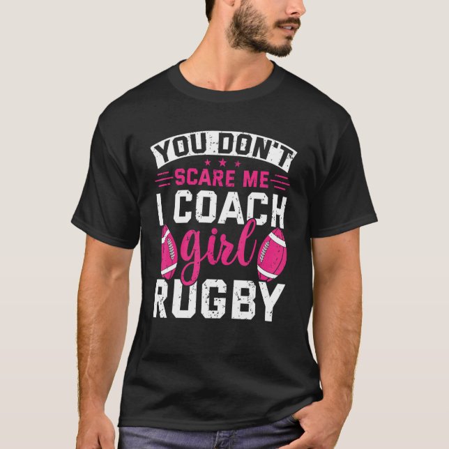 Du kümmerst mich nicht, dass ich Mädchen Rugby Rug T-Shirt (Vorderseite)