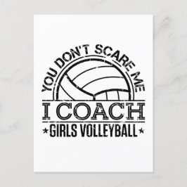 Du kümmerst mich nicht, dass ich Mädchen Volleybal Postkarte