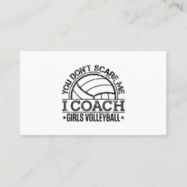 Du kümmerst mich nicht, dass ich Mädchen Volleybal Visitenkarte