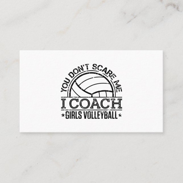 Du kümmerst mich nicht, dass ich Mädchen Volleybal Visitenkarte (Vorderseite)