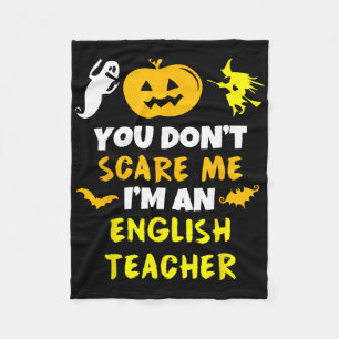 Du kümmerst mich nicht um Englisch Lehrer Hallowee Fleecedecke