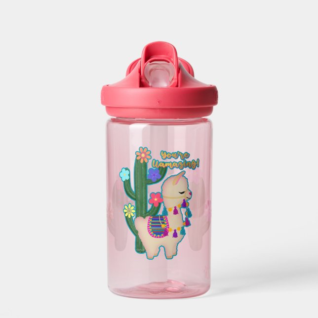 Du lachst! Kakteen Blume Niedlich Trinkflasche (Vorne)