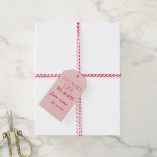 Du lässt das Leben erblühen Florales Geschenk für Geschenkanhänger