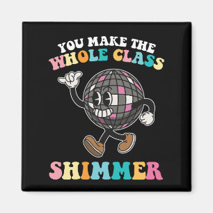 Du lässt die ganze Klasse groovy Retro erstrahlen Magnet