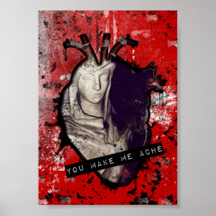du lässt mein anatomisches Herz schmerzen Poster