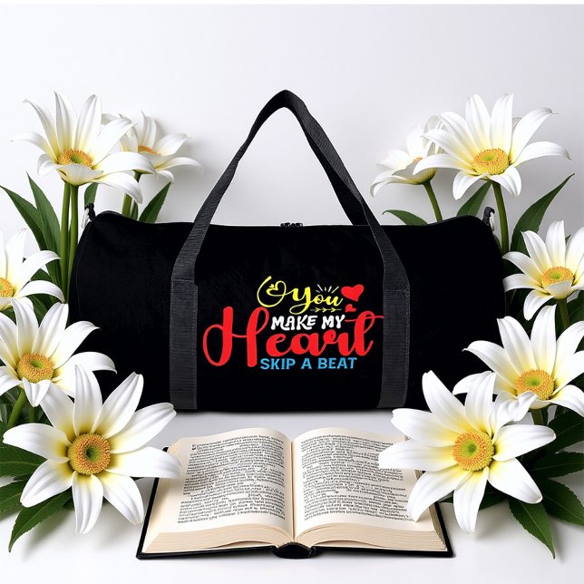 Du lässt mein Herz einen Schlag aussetzen Duffle Bag (Von Creator hochgeladen)