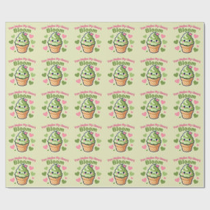 Du lässt mein Herz erblühen Cute Kawaii Matcha  Geschenkpapier