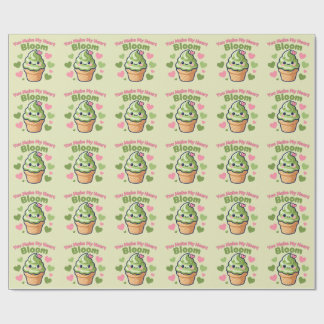 Du lässt mein Herz erblühen Cute Kawaii Matcha  Geschenkpapier