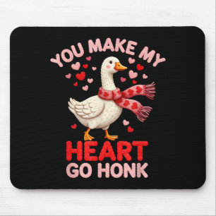 Du Lässt Mein Herz Honk Gans Faux Garn Liebende G Mousepad