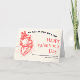 Du lässt mein Herz meinen Valentinstag überspringe Karte