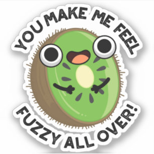 Du lässt mich überall in Fruchtpuppen verschwommen Aufkleber