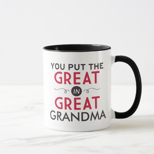 Du legst die Große in Großma Tasse (Rechts)