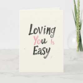 Du liebst einen leichten Valentinstag Karte