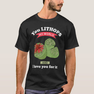 Du Lithops Meine Welt Lithops Sukkulente Pflanze T-Shirt