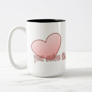 Du löst das Rätsel Zweifarbige Tasse