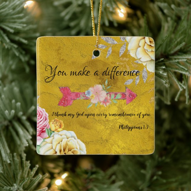 Du machst einen Unterschied mit der Schrift Keramikornament (Baum)