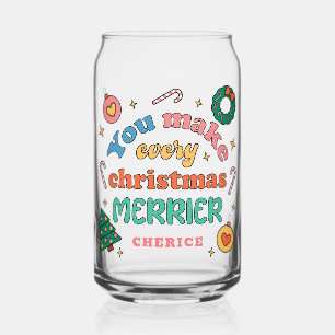 Du machst jeden Weihnachts-Merrier Niedliche Ret Dosenglas
