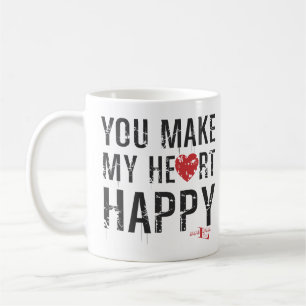 Du machst mein Herz glücklich Kaffeetasse