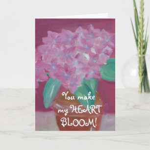 Du machst mein HERZBLOOM! Feiertagskarte