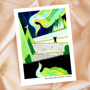 Du machst meine Tage heller Valentinstag Feiertagskarte