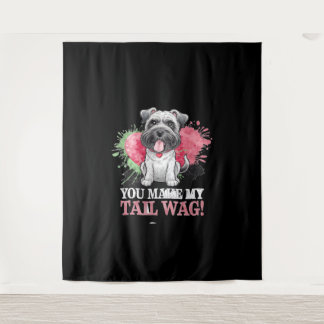 DU MACHST MEINEN SCHWANZ WAG HUND WANDTEPPICH