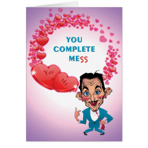 Du machst mich komplett (Chaos) humorvolle Valenti