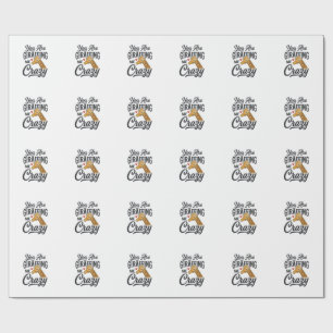 Du machst mich verrückt, lustiges Giraffen-Shirt_1 Geschenkpapier