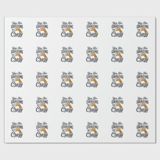 Du machst mich verrückt, lustiges Giraffen-Shirt_1 Geschenkpapier