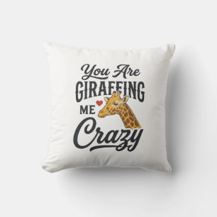 Du machst mich verrückt, lustiges Giraffen-Shirt_1 Kissen