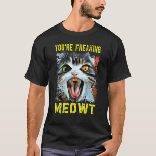 Du machst mich völlig verrückt Katzenlady Katze 3 T-Shirt