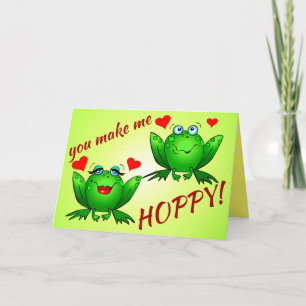 Du machst mich zu Niedlichen Spaß Romantische Frös Karte