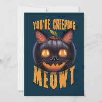 Du machst mir Angst | Halloween-Schwarze Katze